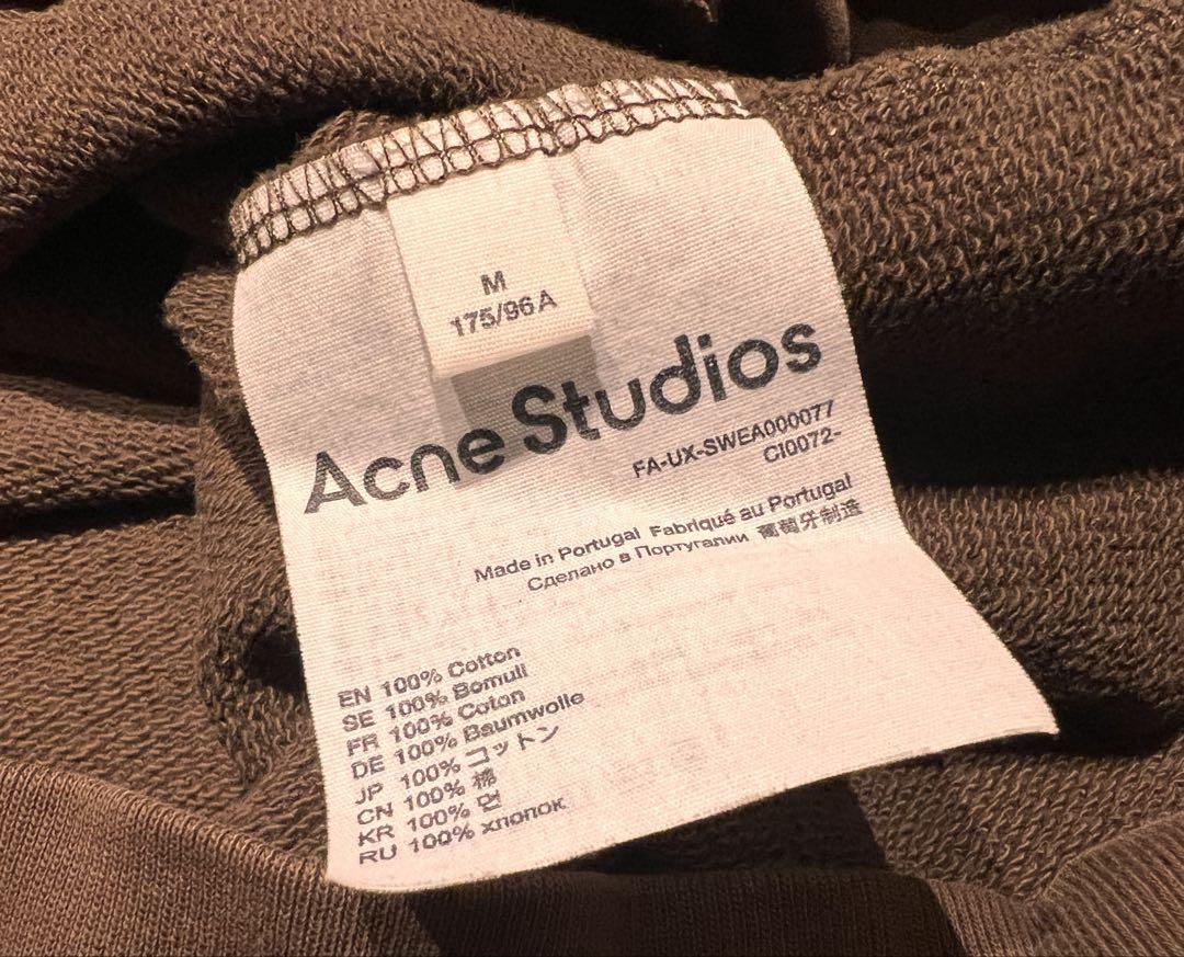 acne studios フェイスロゴ スウェット