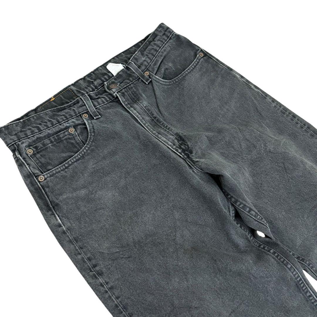 Levi's 555 後染め W34 リーバイス　USA製　ブラックデニム 90s USA製 Levi'sリーバイス 555 ブラック デニムパンツ w34 L30
