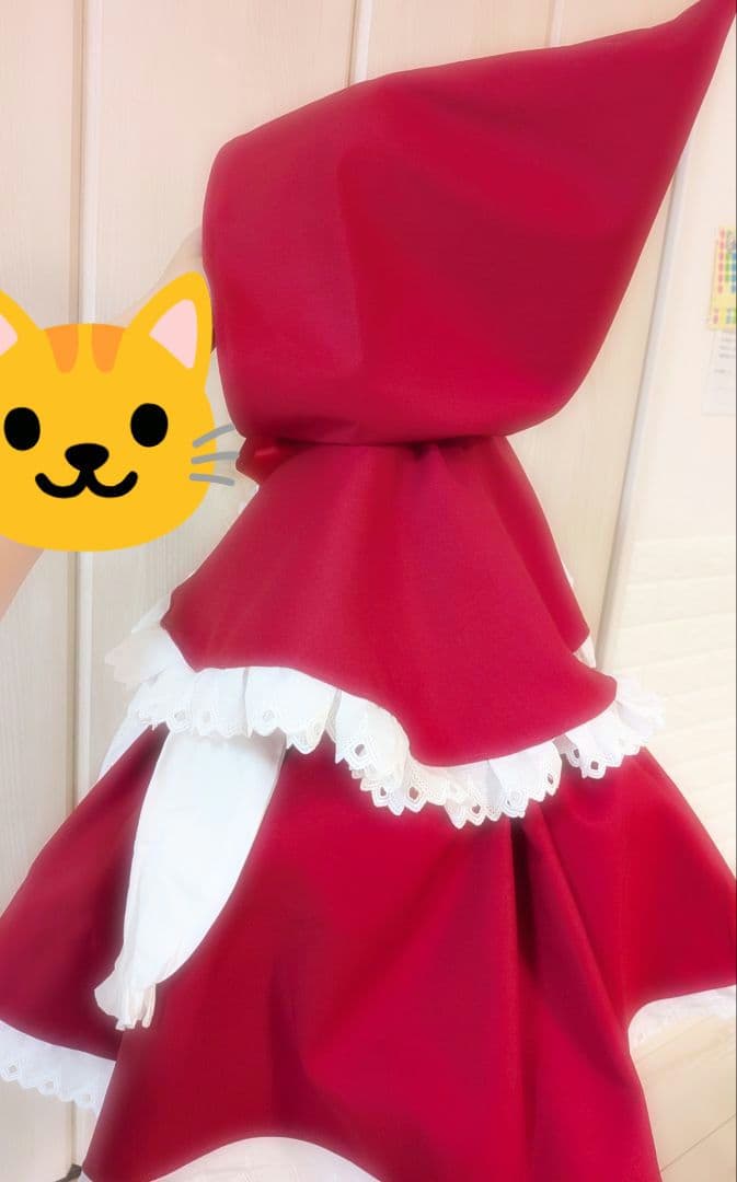 ハンドメイド　ワンピース　赤ずきん　ハロウィン　90cm コスプレ