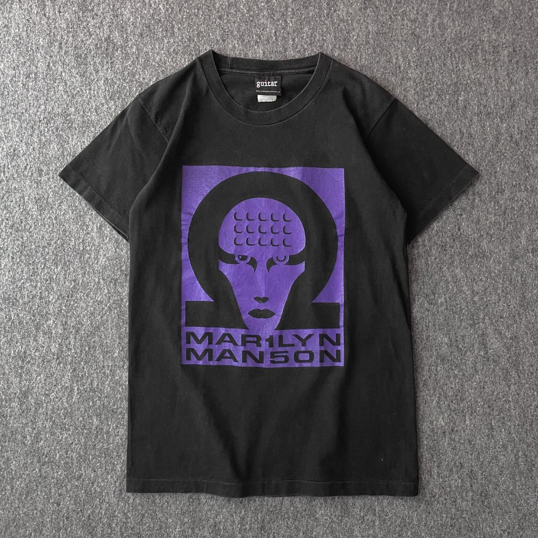 MARILYN MANSON　Tシャツ　guitar　シングル　フェード　バンド