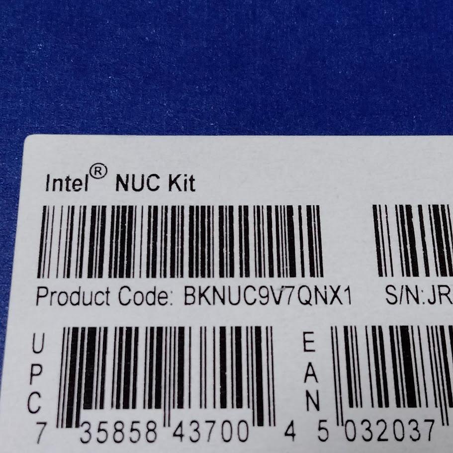 インテル INTEL NUC NUC9V7QNX BKNUC9V7QNX