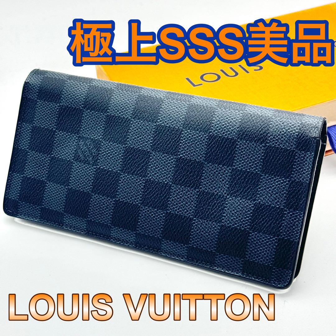 ✨極上SSS美品キラリルイヴィトン ダミエ グラフィット 新型 ブラザ 長財布 画像1