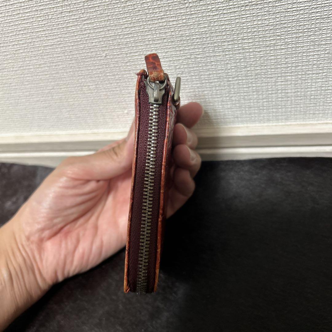 Daniel &Bobダニエルアンドボブ　型押しジッパーウォレット