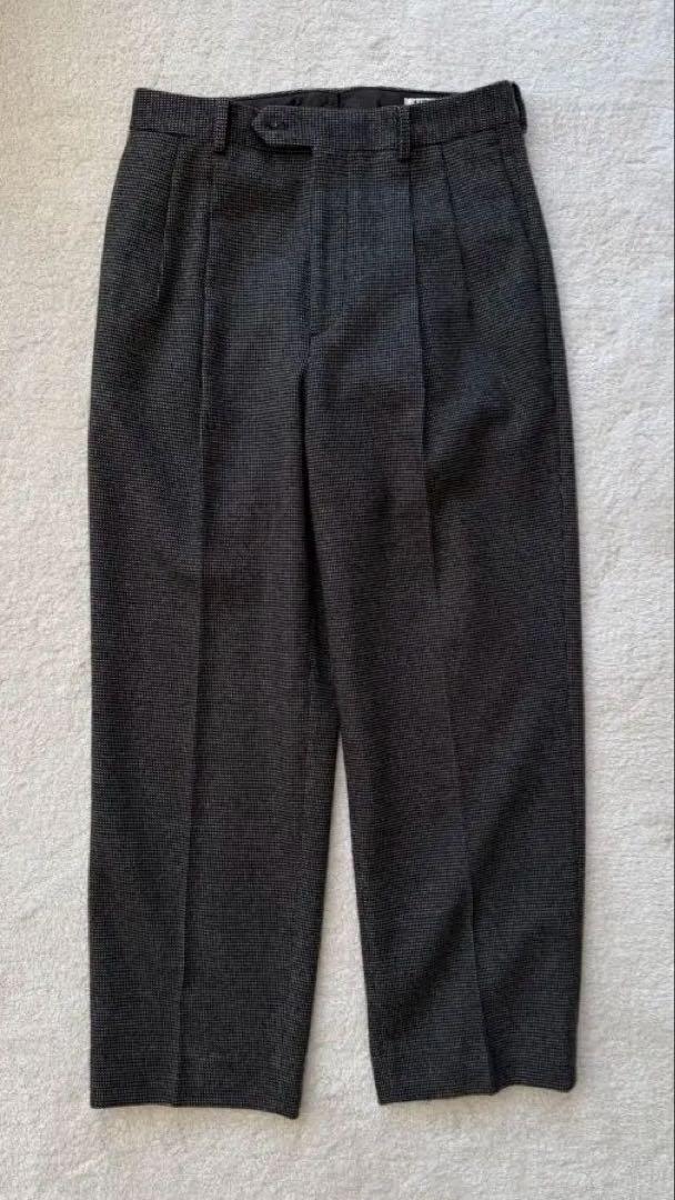 COTTON CASHMERE WOOL TWEED SLACKS