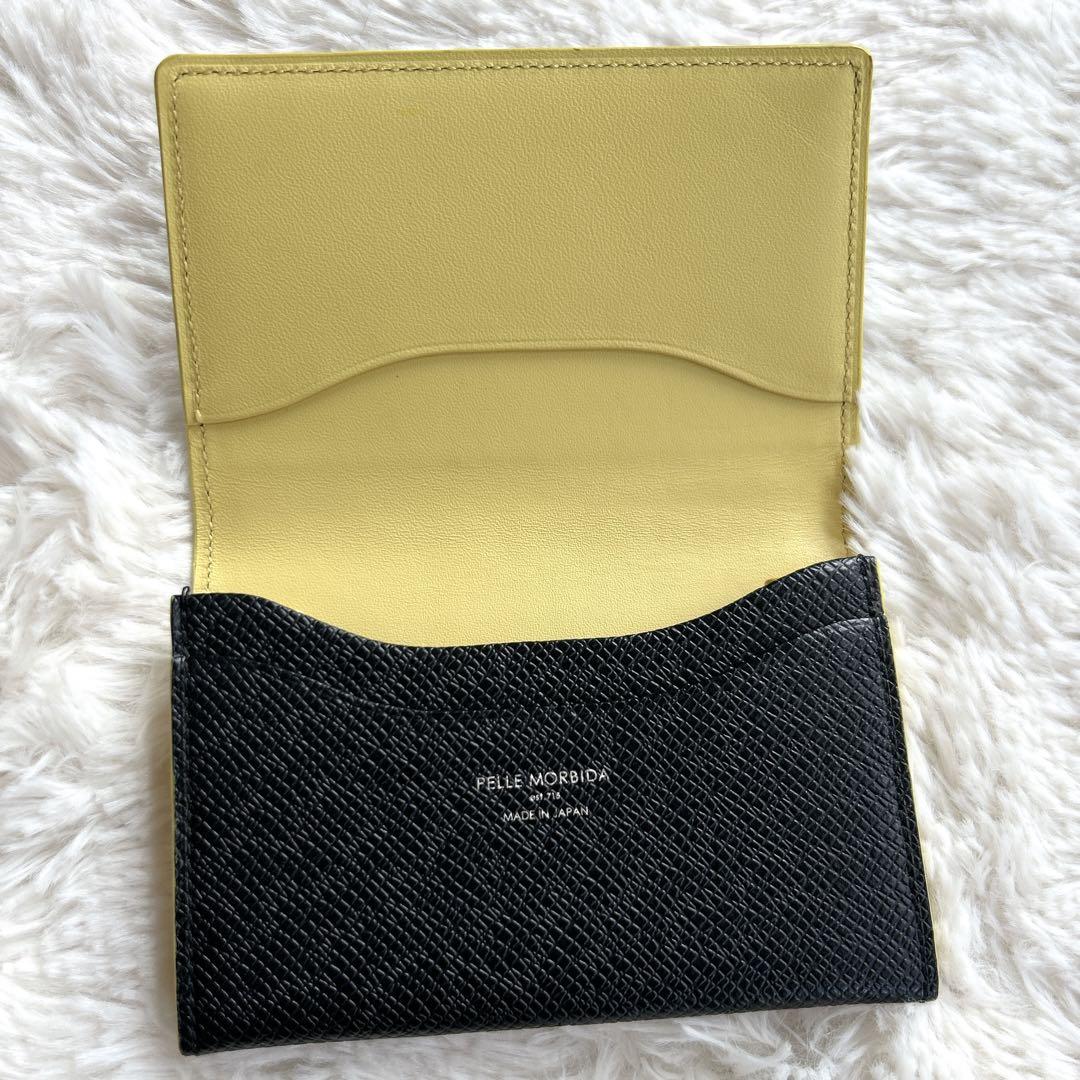 極美品！PELLE MORBIDA ペッレモルビダ 名刺入れ カードケース 黒