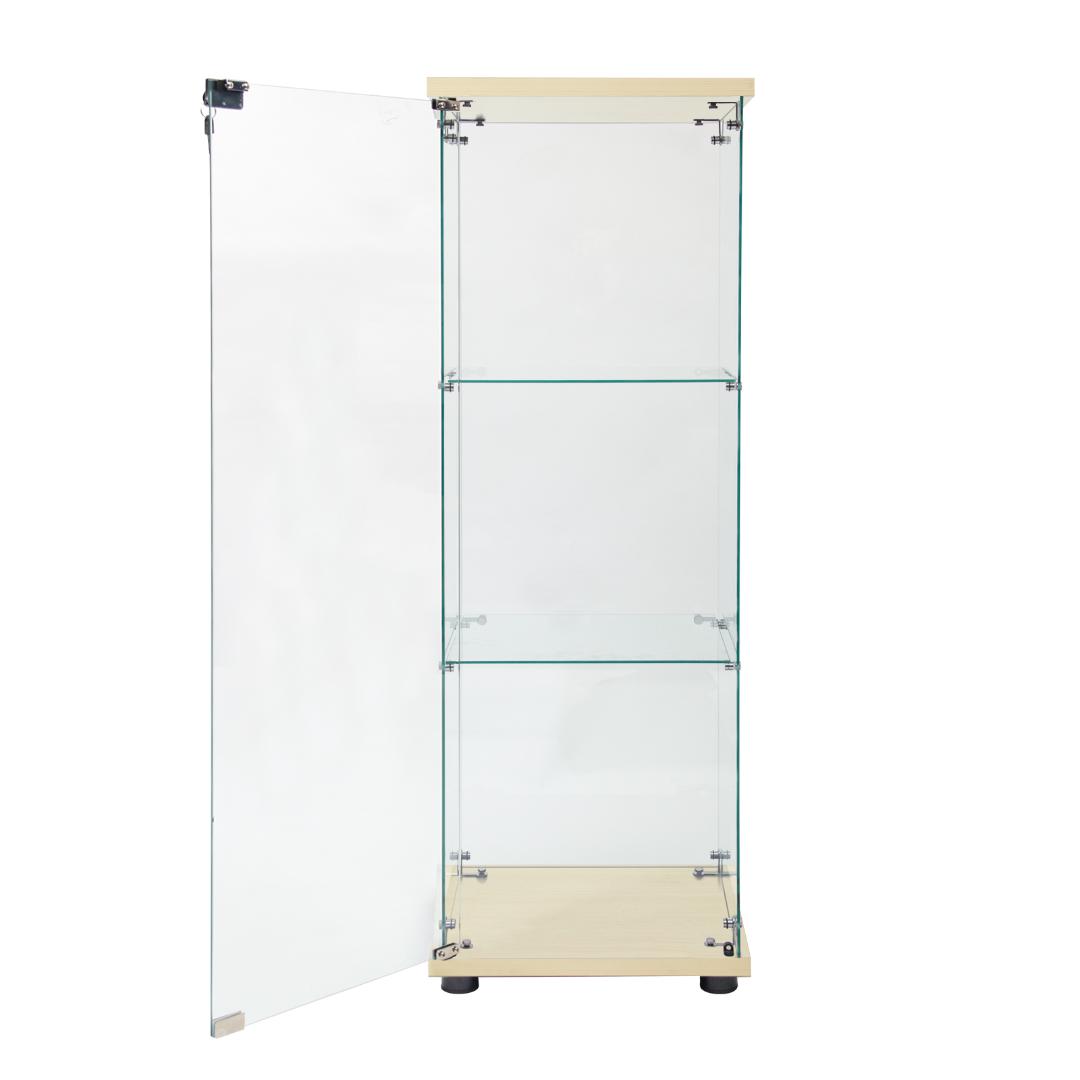 psy倍マン様専用【訳あり・新品】ガラスケース 3段スリム 棚 ナチュラル psy倍マン様専用【訳あり・新品】ガラスケース 3段スリム 棚 ナチュラル