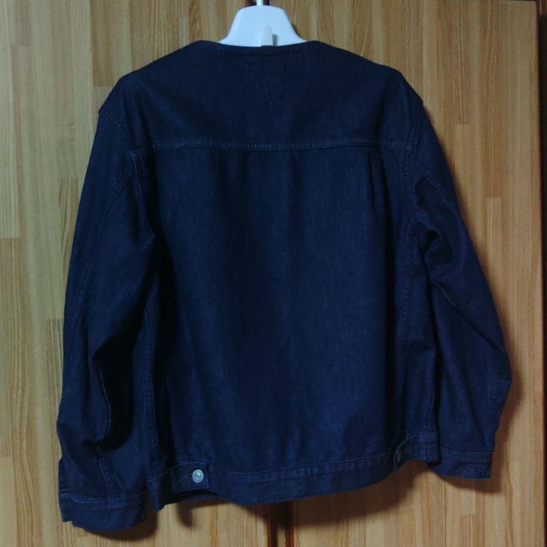 【未使用品】　アトリエナルセ　コットンデニムノーカラージャケット