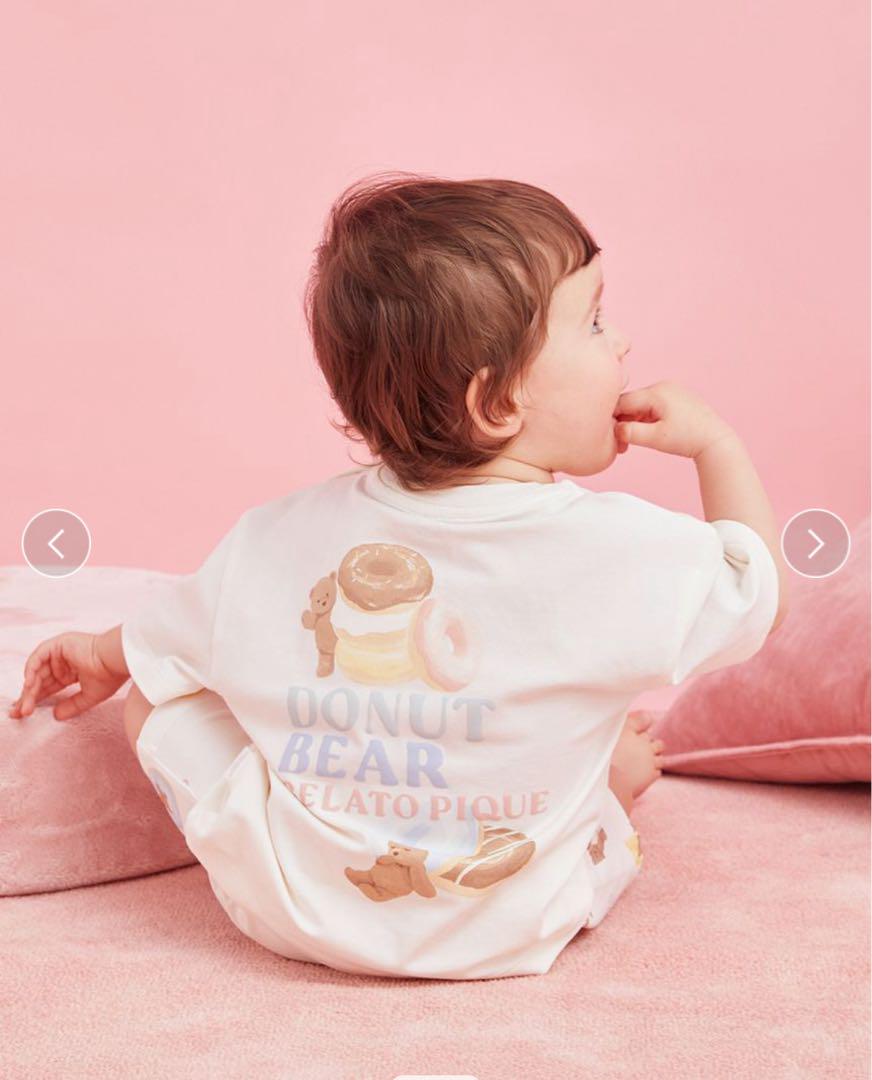 ジェラートピケ 【BABY】ドーナツベア　Tシャツ& ショートパンツ