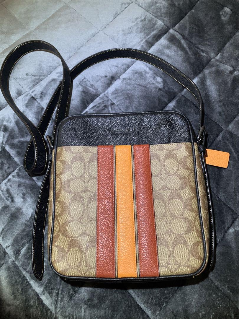 Coach ショルダーバッグ ストライプデザイン