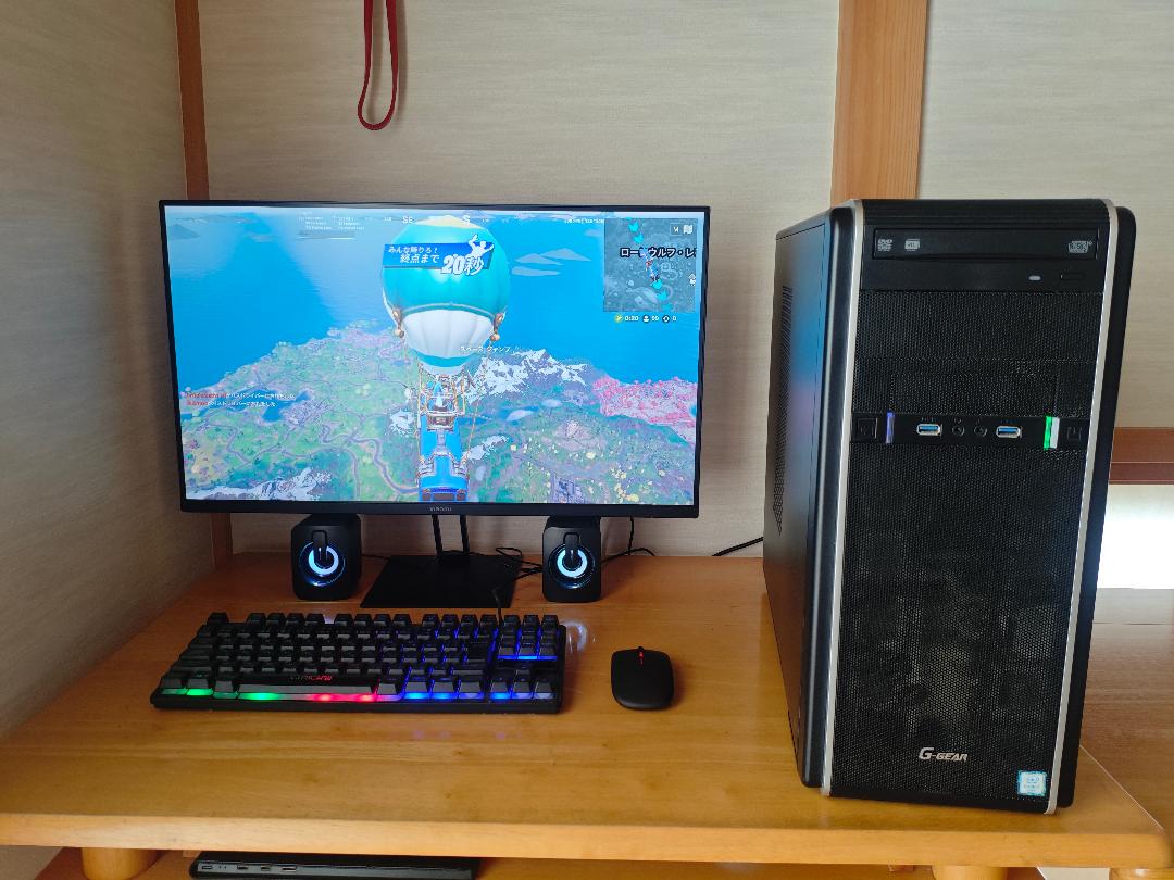 ゲーミングPC一式 キーボード、マウス、モニター、スピーカーセットwifi対応