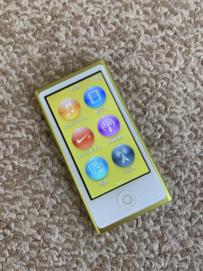 ☆美品 動作確認済 iPod nano 第7世代 イエロー Bluetooth