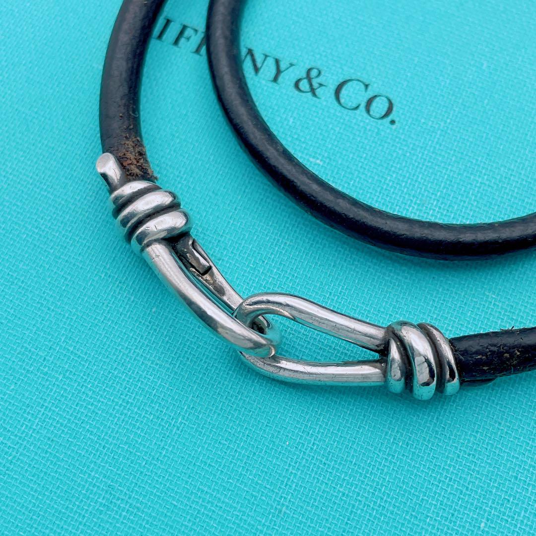 店内商品がすべてレジにて半額！！ Tiffany & 黒 ブレスレット ネックレス ダブルノット レザー Co. アクセサリー