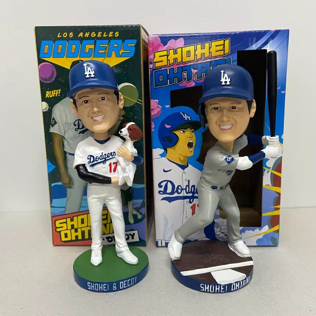大谷翔平ボブルヘッド ホームユニフォーム +大谷翔平 デコピン ボブルヘッド