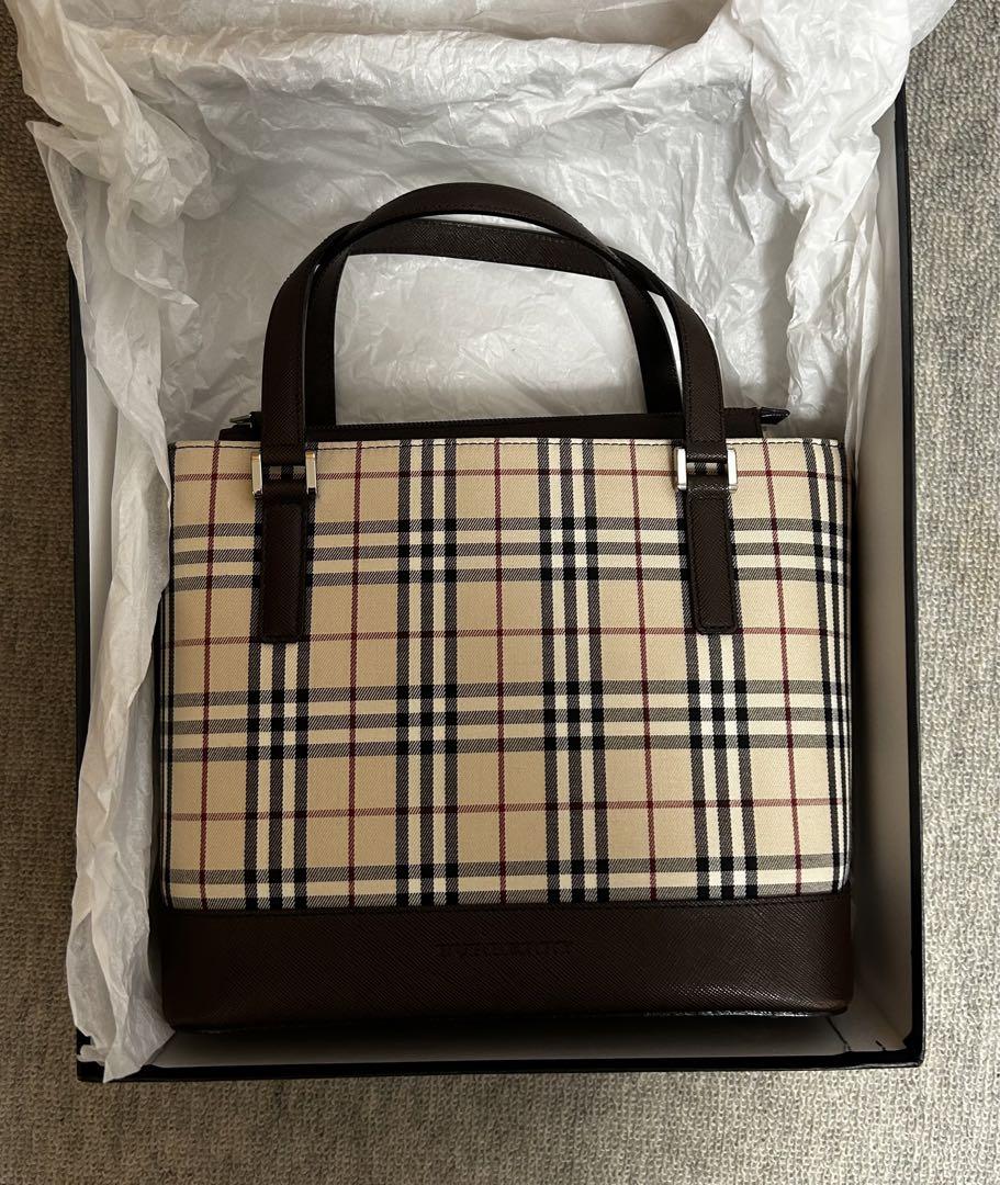 Burberry チェック柄 ハンドバッグ