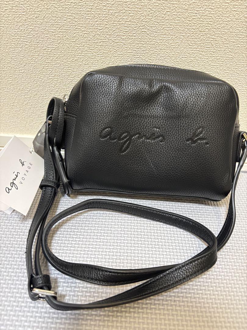 【新品】agnès b. アニエスベー　ブラックショルダーバッグ
