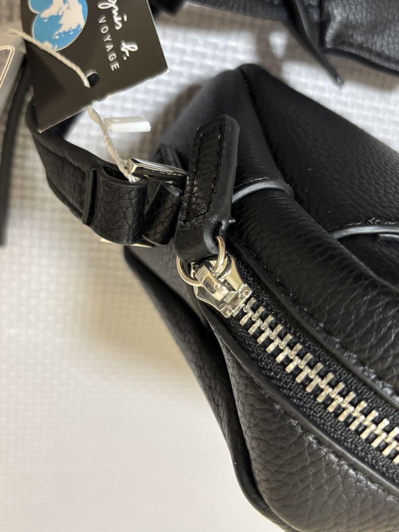【新品】agnès b. アニエスベー　ブラックショルダーバッグ