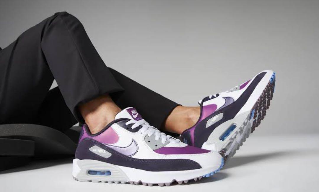 シューズ(男性用) NIKE AIR MAX GOLF purple 28.5