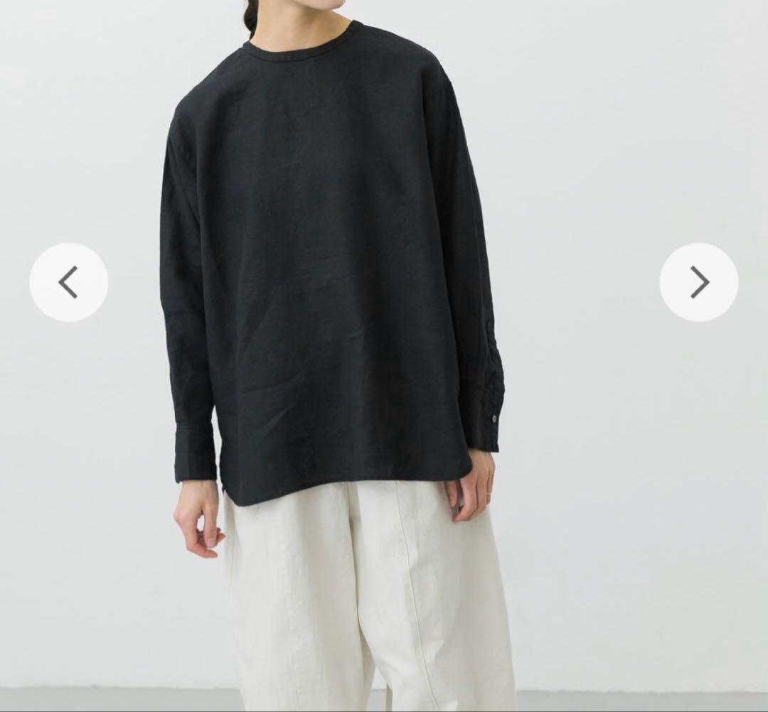 かぐれ（カグレ）の「リネンクルーネックプルオーバー（シャツ