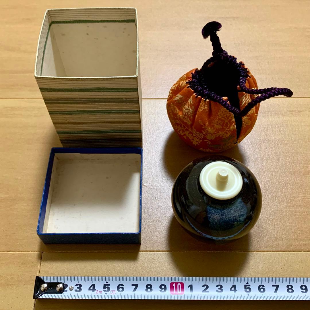 文琳茶入れ 濃茶 焼物 仕覆あり 景山 4,500円