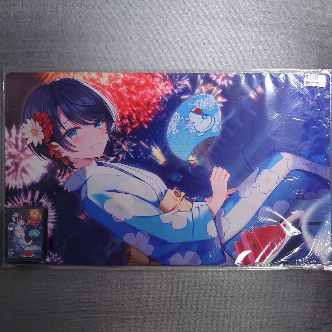 α2 ホロライブ 浴衣 団扇 花火 大空スバル スリーブ プレイマット