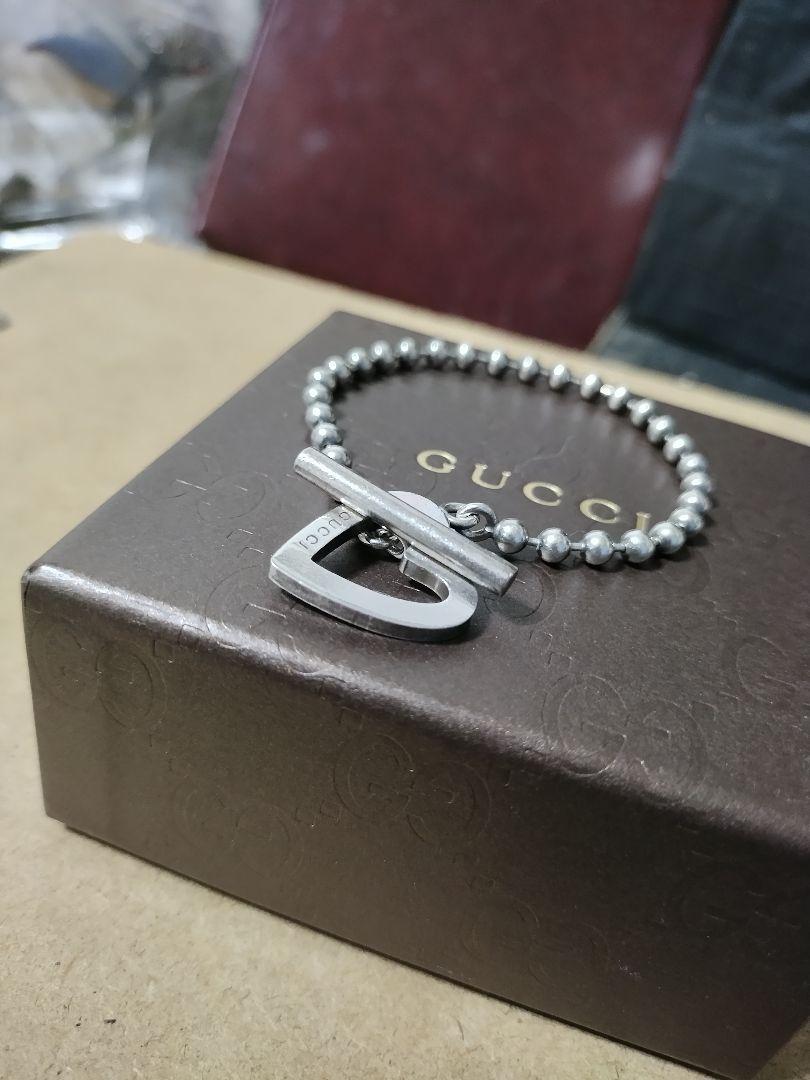 GUCCI グッチ シルバー925ブレスレット イタリア製 良好品