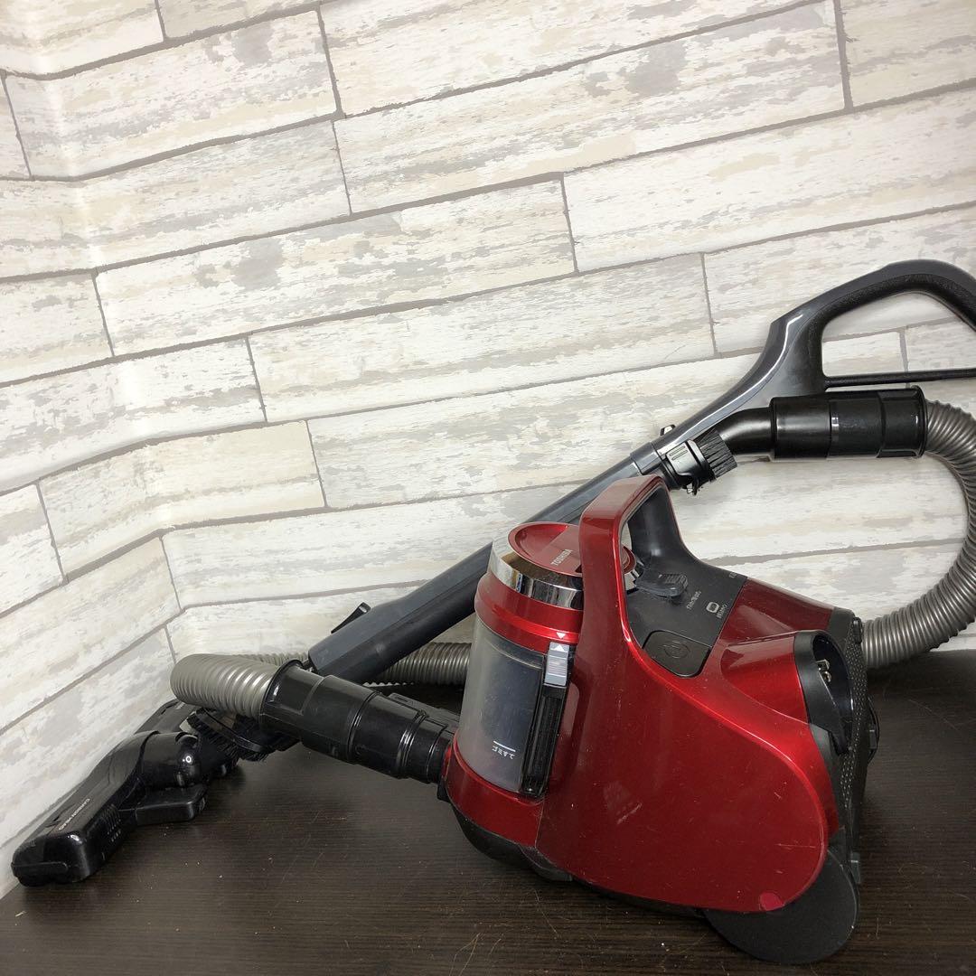 東芝 VC-C6-R サイクロン式掃除機 2017年製 - メルカリ