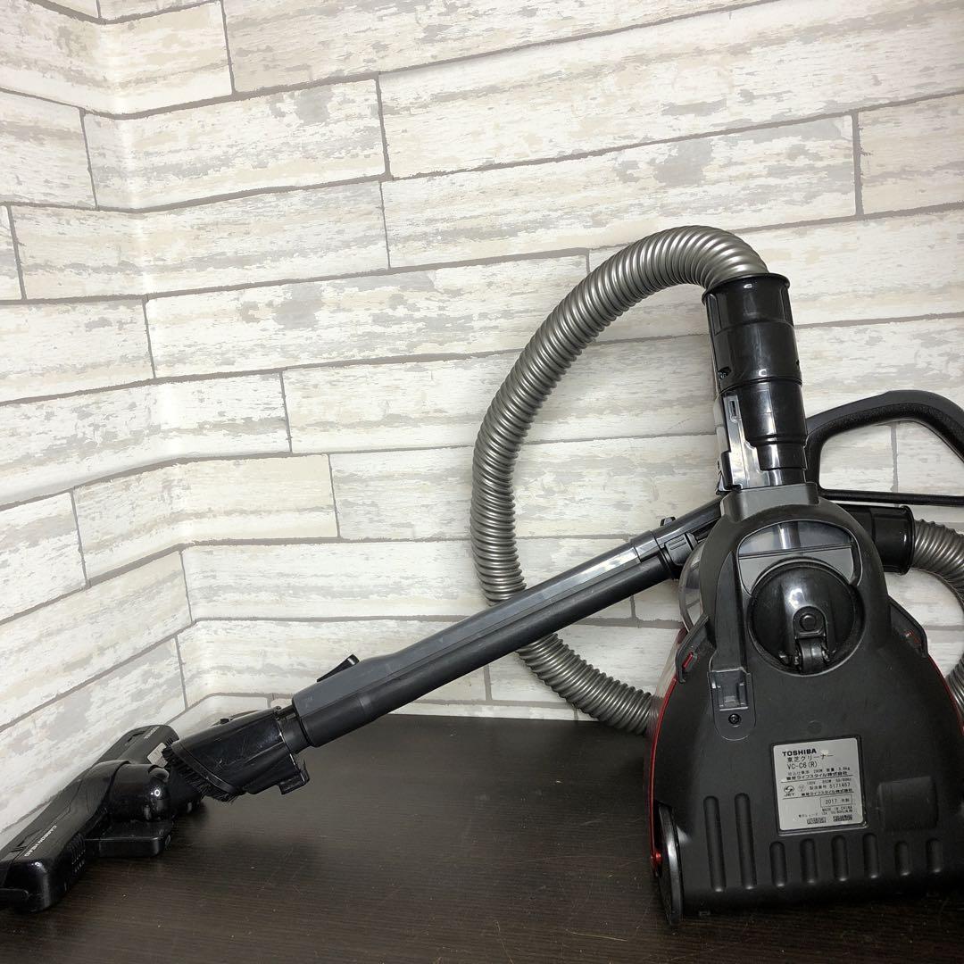 東芝 VC-C6-R サイクロン式掃除機 2017年製 - メルカリ