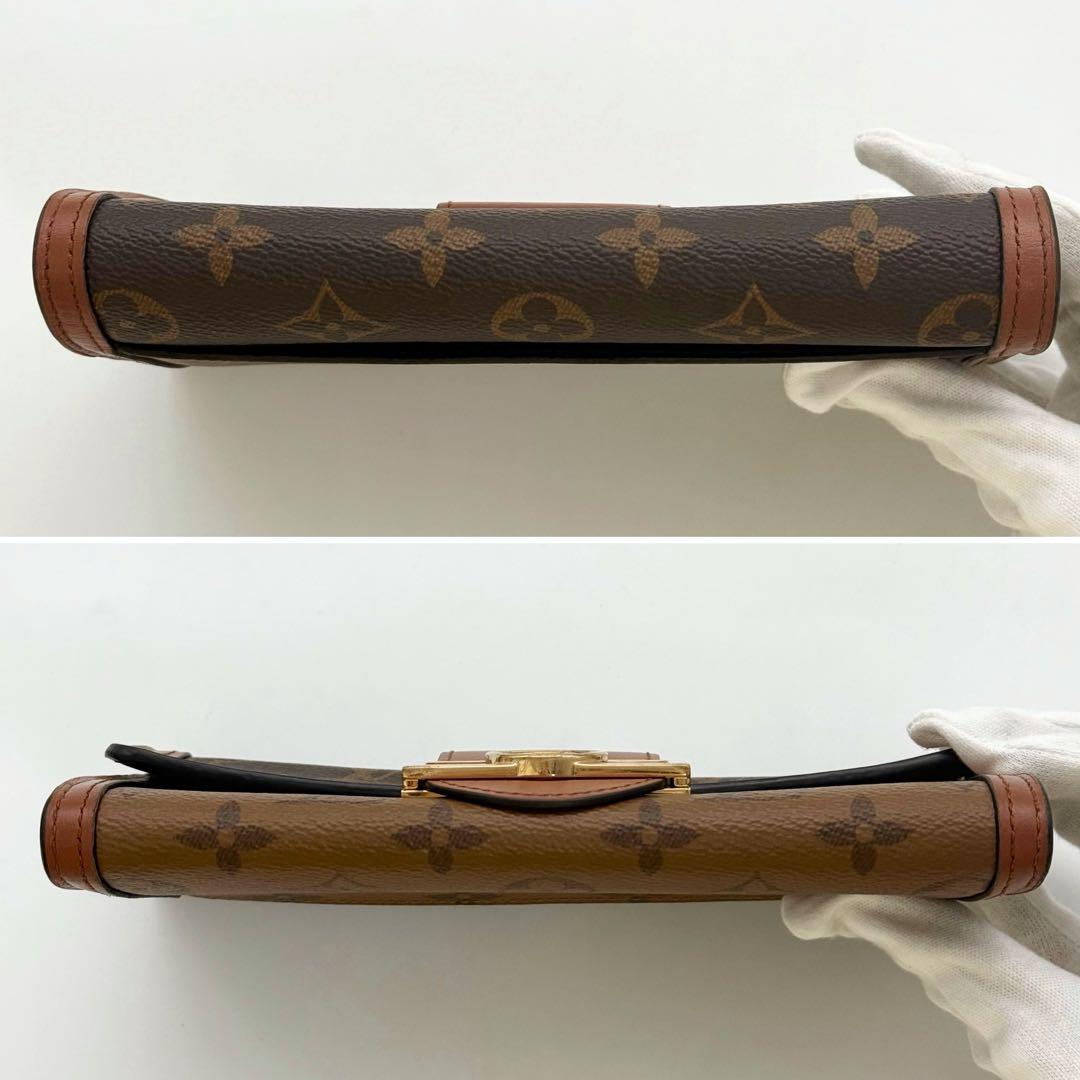 極美品 現行✨ルイヴィトン モノグラム リバース ドーフィーヌ サラ 長財布