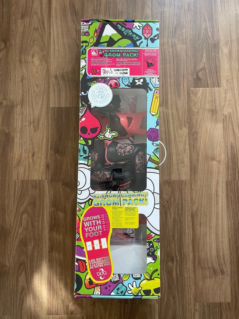子供用 K2 スノーボードセットGrom Pack
