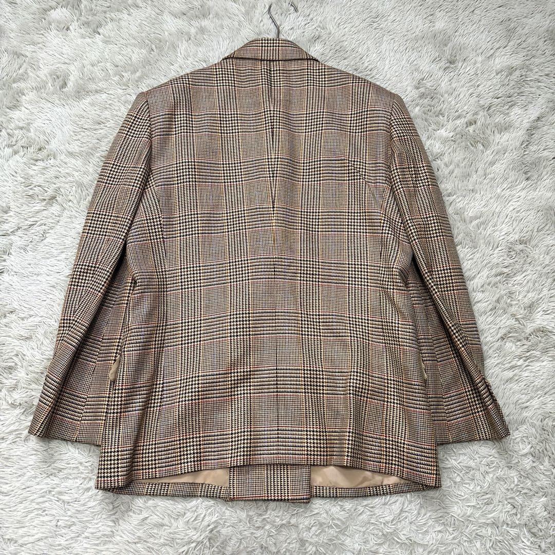 美品＊バーバリーズ BURBERRYS シルク混 ノーカラージャケット 13号 美品＊バーバリーズ BURBERRYS シルク混 ノーカラージャケット 13号