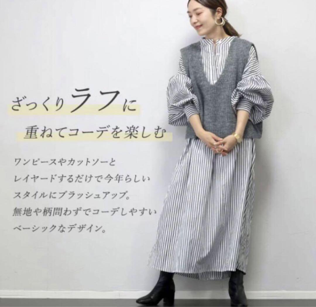 未使用タグ付き】Aletta vita アレッタビタ Vネック ニット