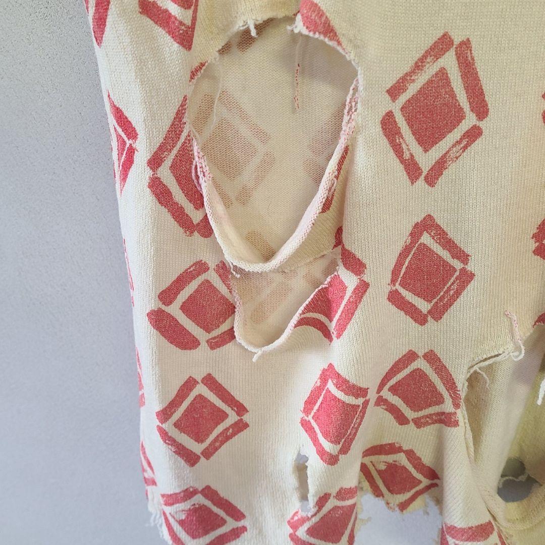 コムデギャルソンオムプリュス 07AW ブロークン加工ニットカットソー セーターM COMME des GARCONS HOMME PLUS WWW_HOMU-JOURNEY_COM