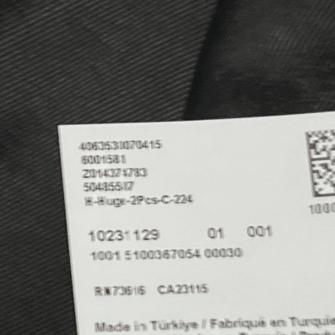【美品】HUGOBOSS　スーツ　セットアップ　現行モデル　ブラック