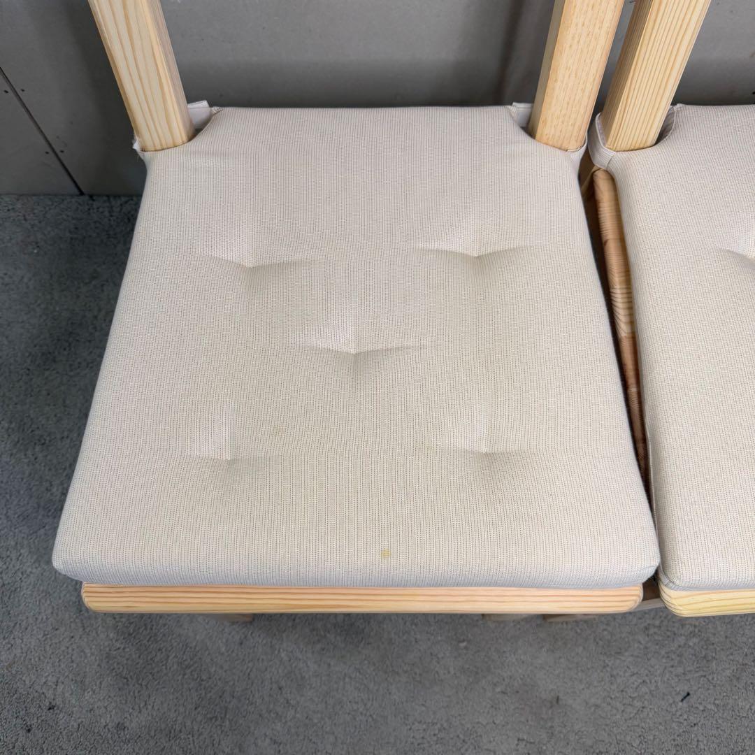 【390】木製ダイニングチェア 2脚セット　IKEA