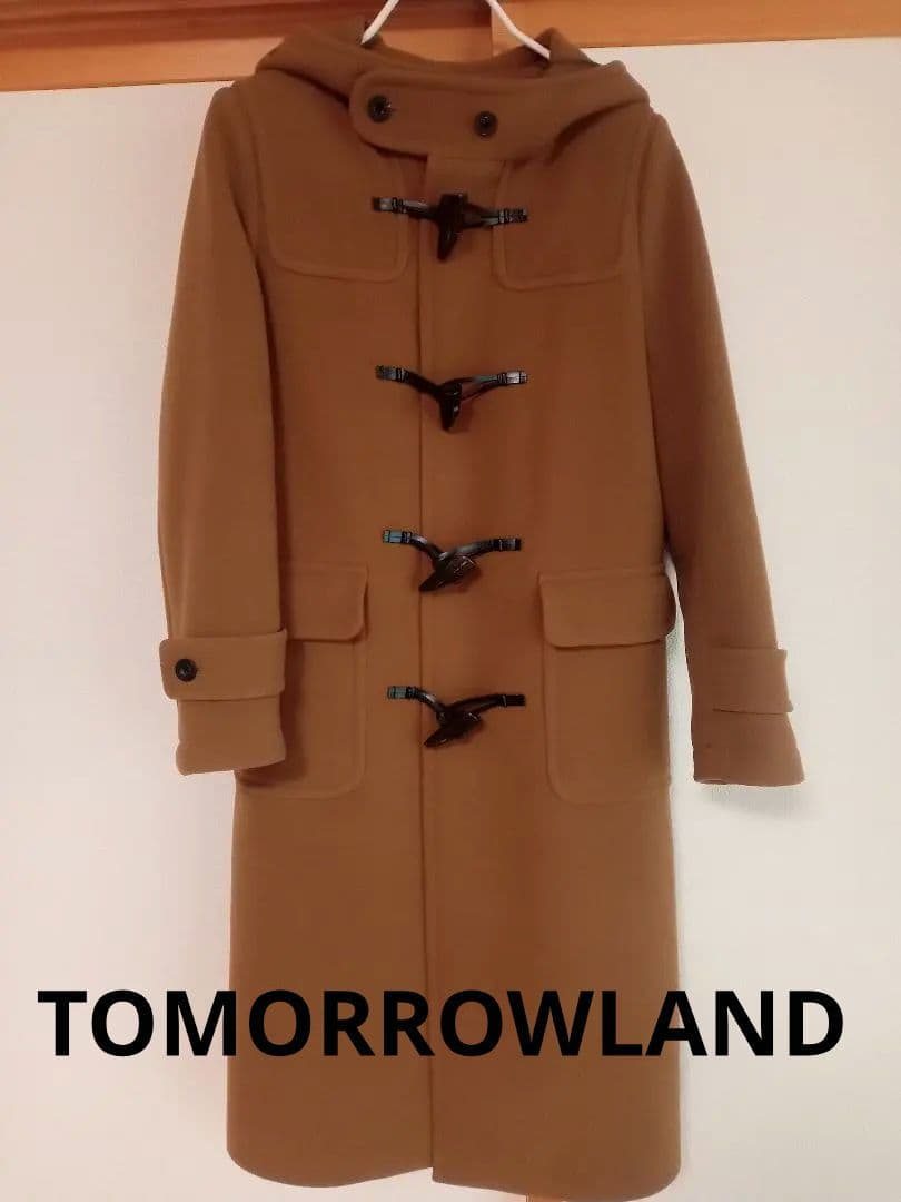 TOMORROWLAND マカフィー ブラウン ダッフルコート フード付き - メルカリ