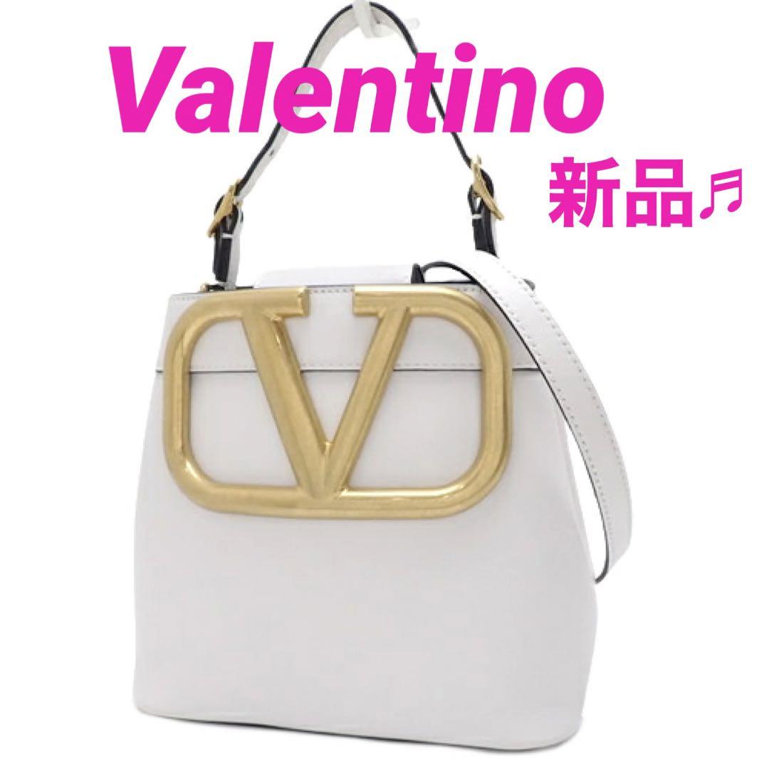 ValentinoSUPERVEEVロゴトップハンドルバッグ
