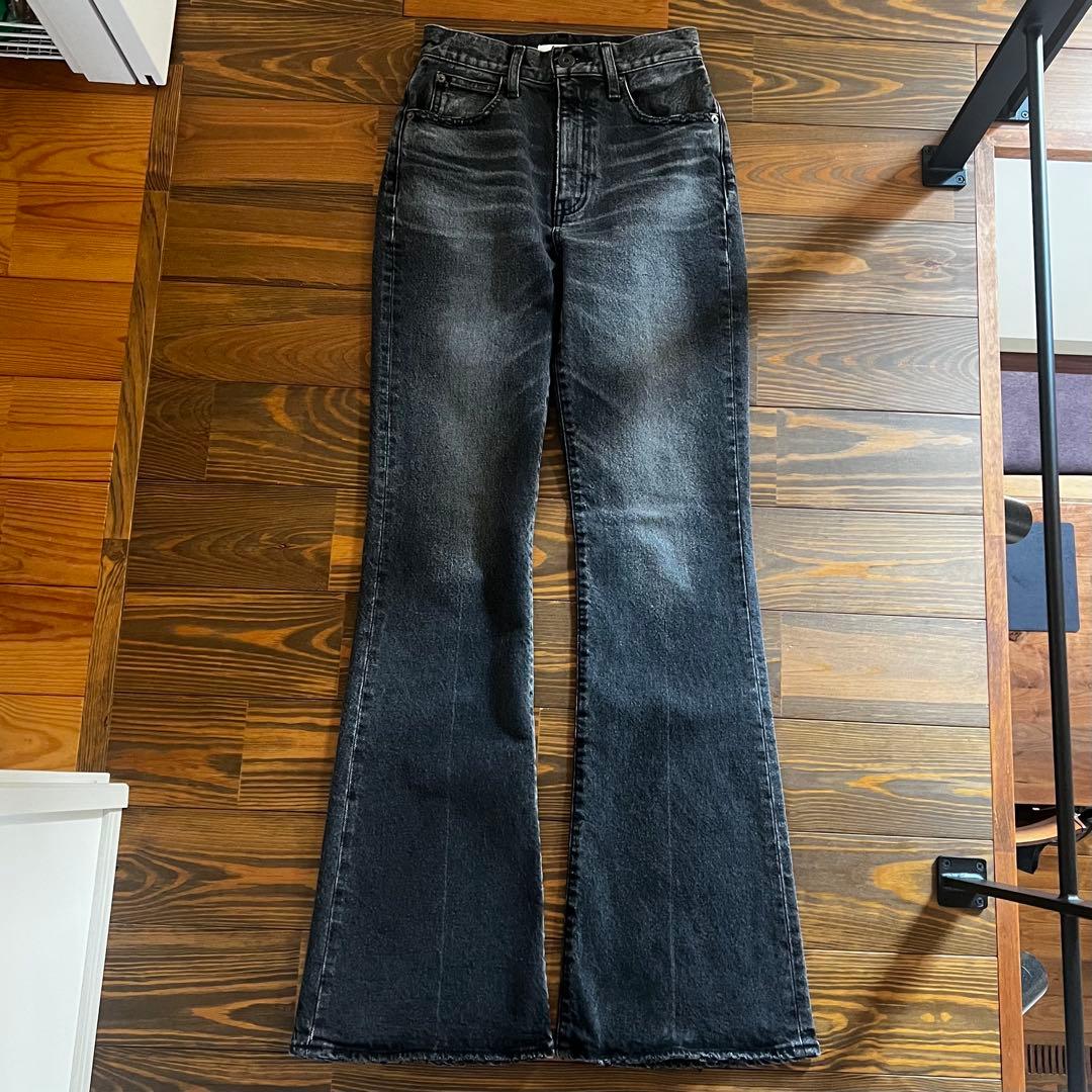 moussy MVS FLARE(L) ロング丈 ブラック 25inch