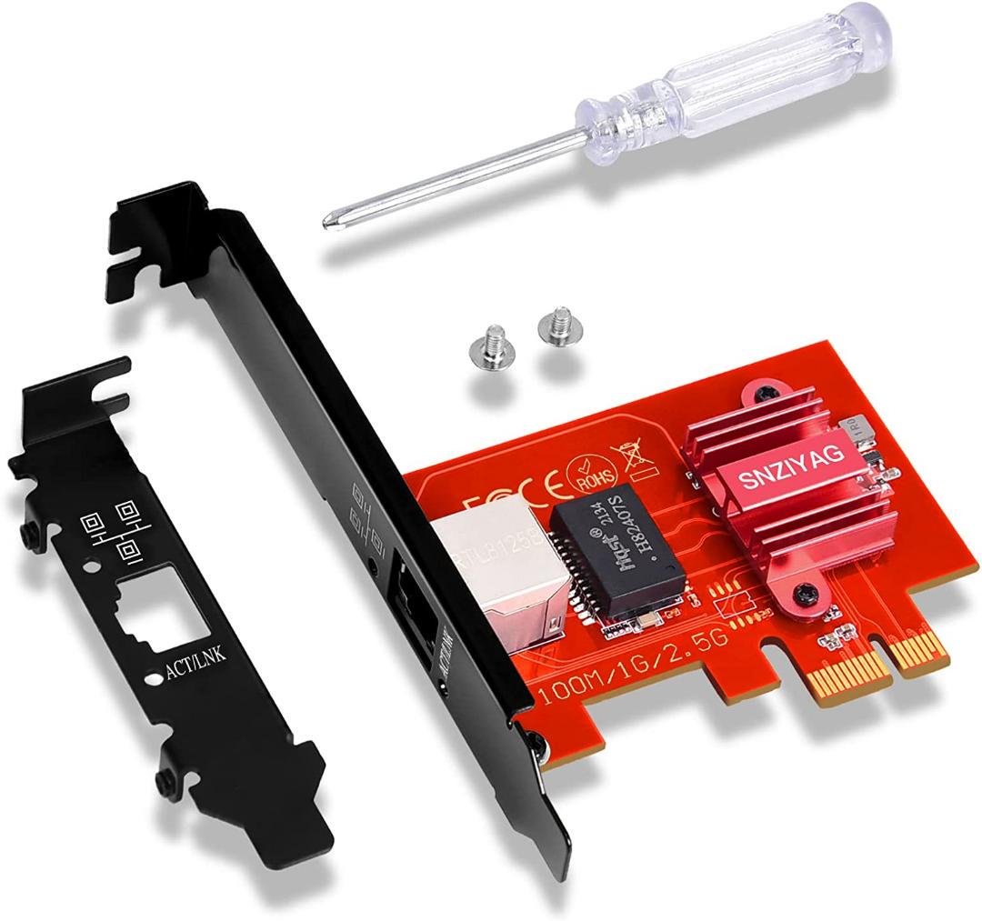 予約販売品】 【新品】2.5G/1G/100Mbps ギガビットイーサネットネットワークカード PCパーツ 予約販売品】 【新品】2.5G/1G/100Mbps ギガビットイーサネットネットワークカード PCパーツ
