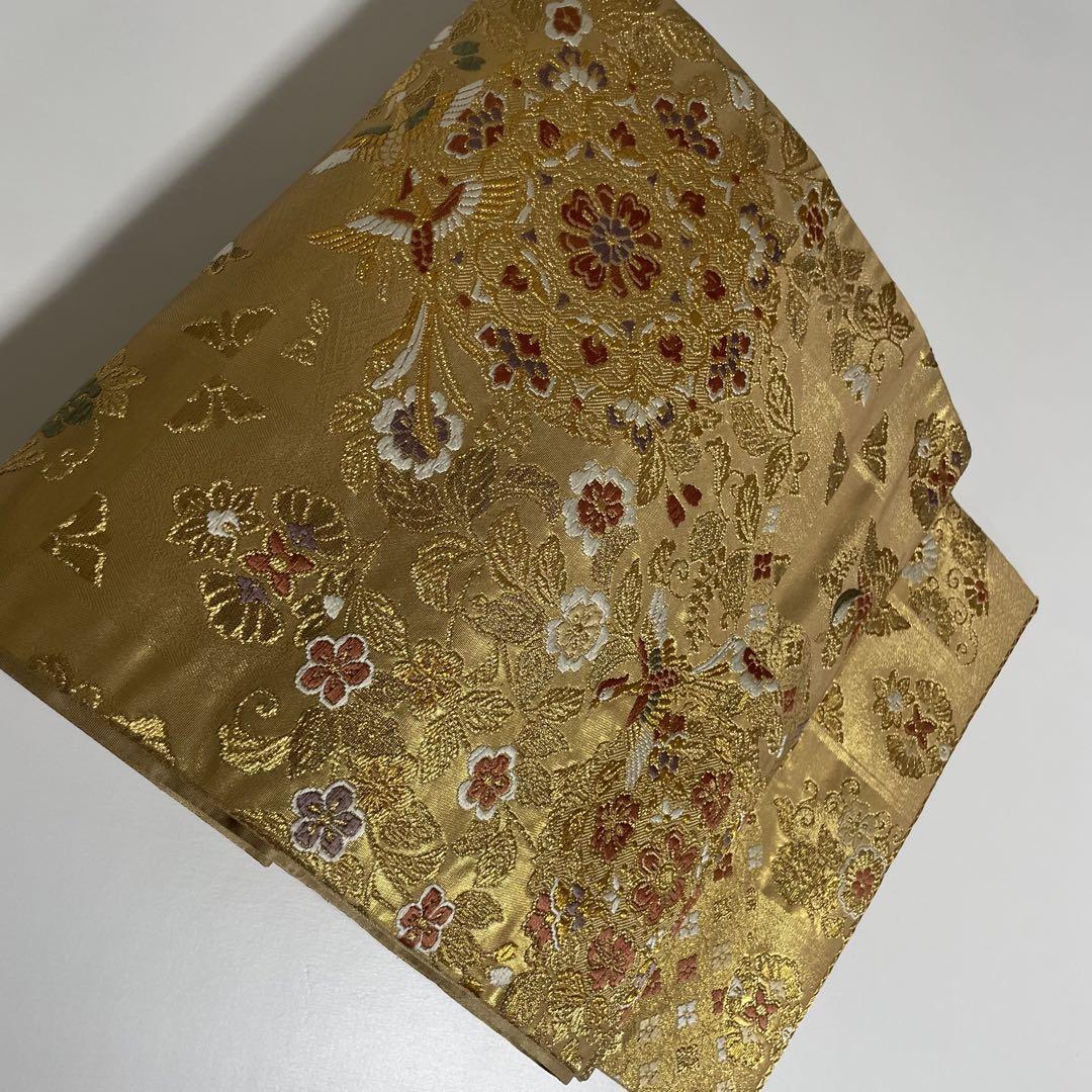 黒留袖 袋帯 セット 金駒刺繍 鳳凰文様 正絹 比翼仕立 裄66 N918