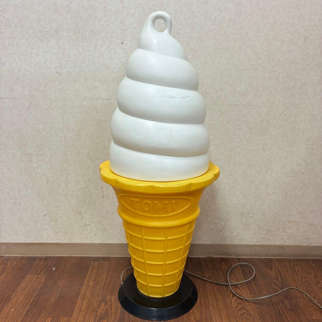 看板 スジャータ ソフトコーン 照明 ソフトクリーム 置物 業務用