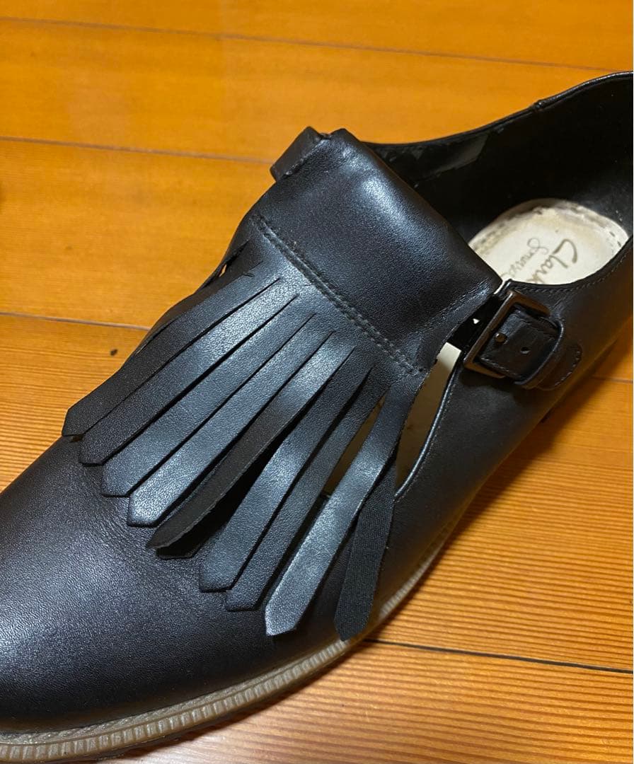 キルトフリンジ付きブーツ