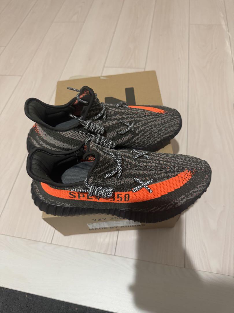 YEEZY 350 V2 グレー/オレンジ 27