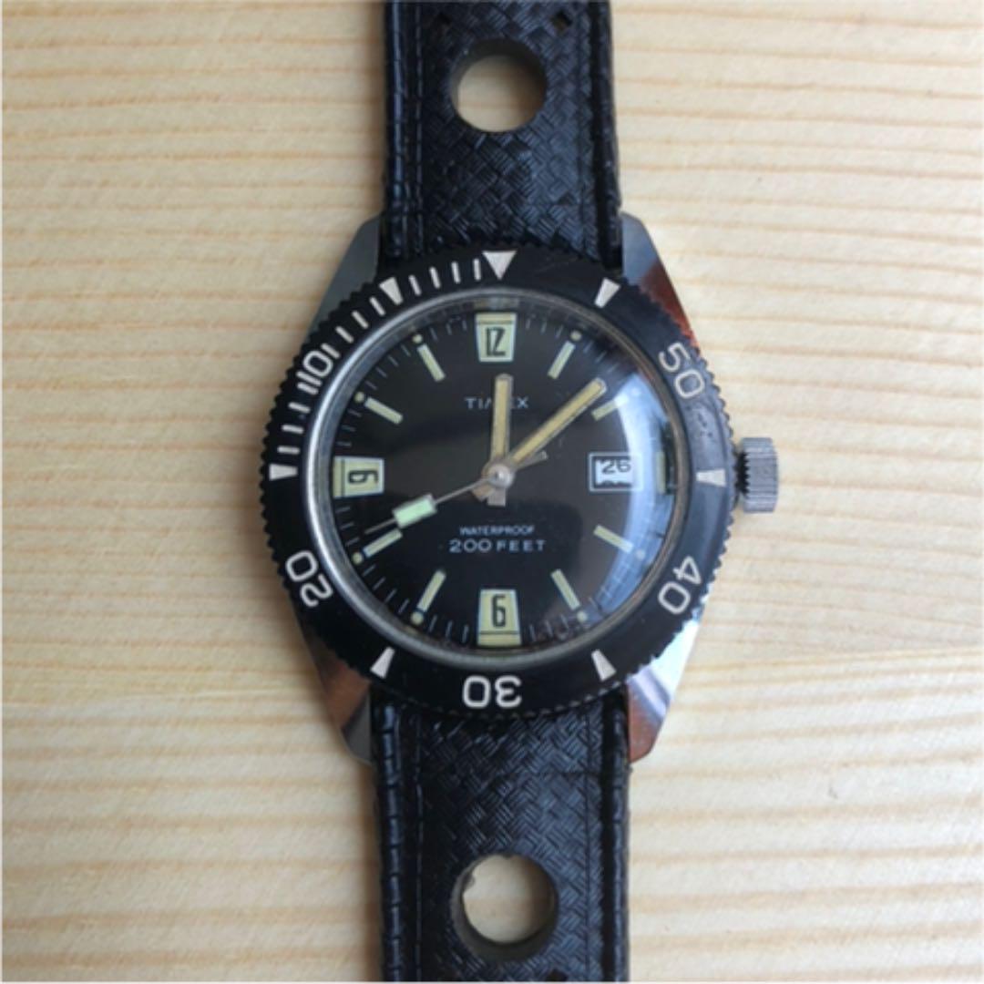 TIMEX タイメックス/手巻きダイバー/200FEET/ブラック | isn-india.org