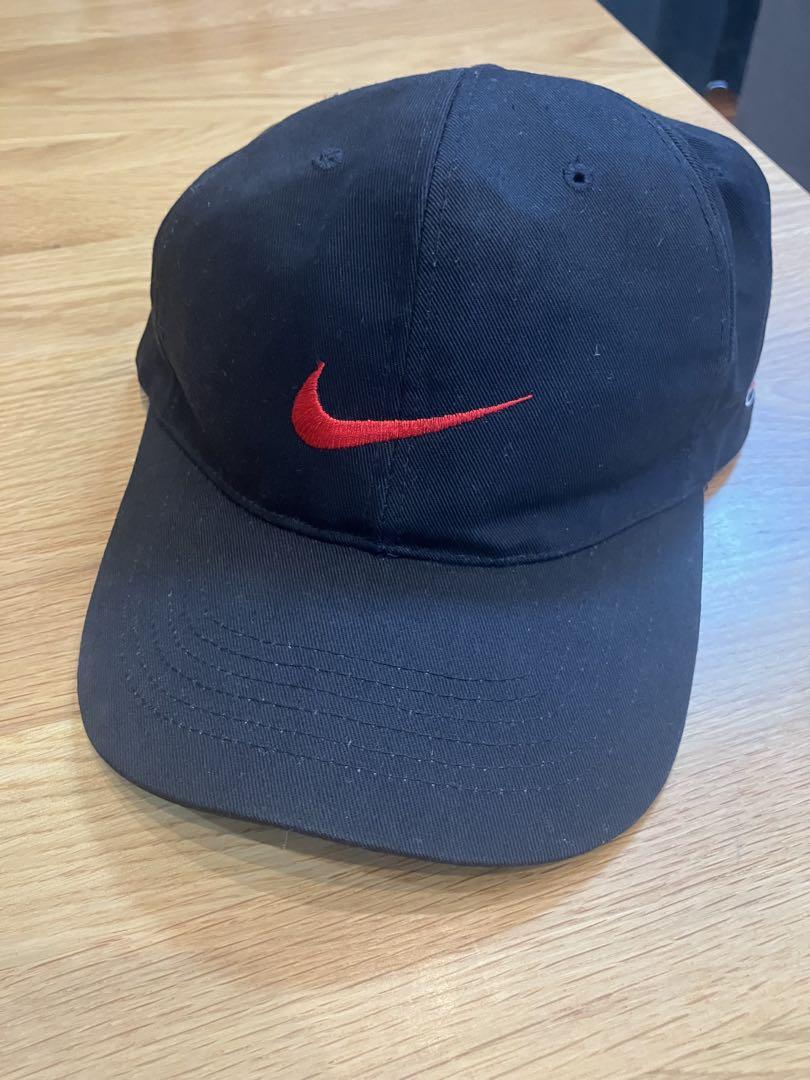nike　キャップ　黒系　ナイキ　帽子　タイガーウッズ　90s　ヴィンテージ