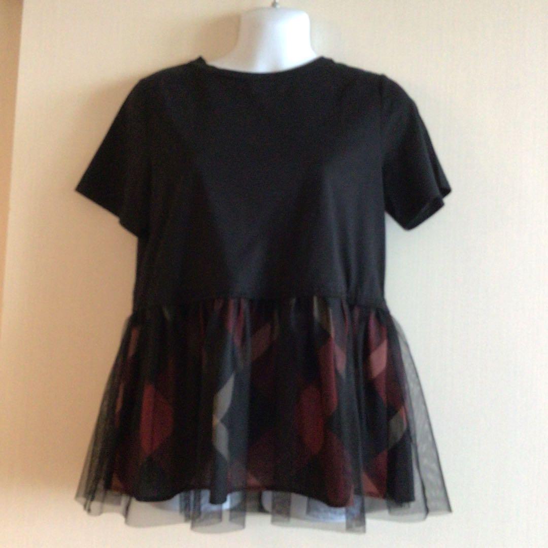 ラフィ様ご専用お値引き♡美品❤️ブルーレーベルクレストブリッジ　チュールカットソー