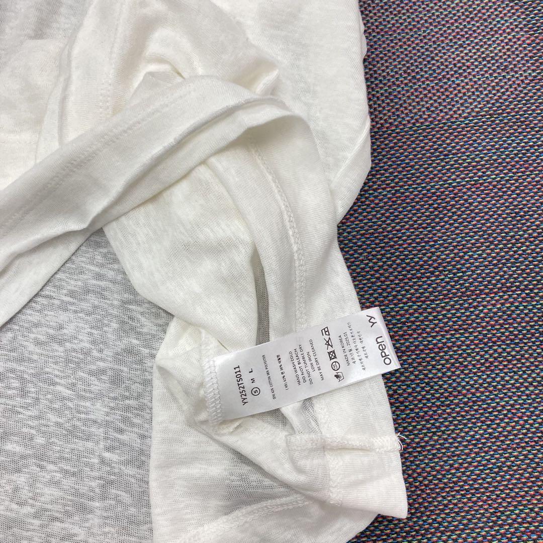トップス Open Yy NO. 5 OVERSIZED LINEN TEE