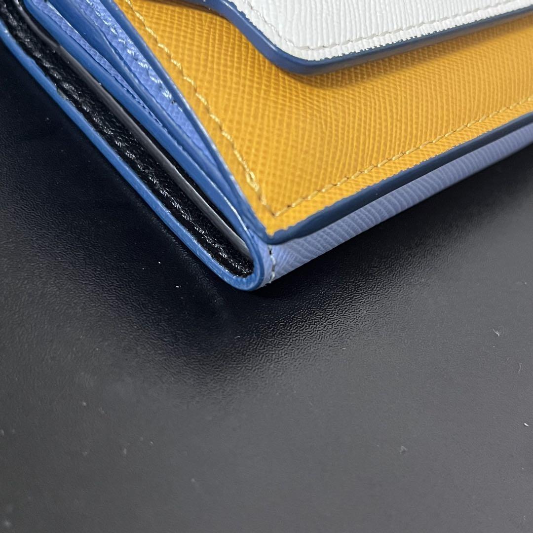 MARNI マルニ トランク サフィアーノレザー 三つ折り 財布 ウォレット
