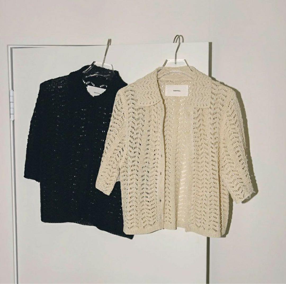 TODAYFUL / Lace Knit Shirts / アイボリー