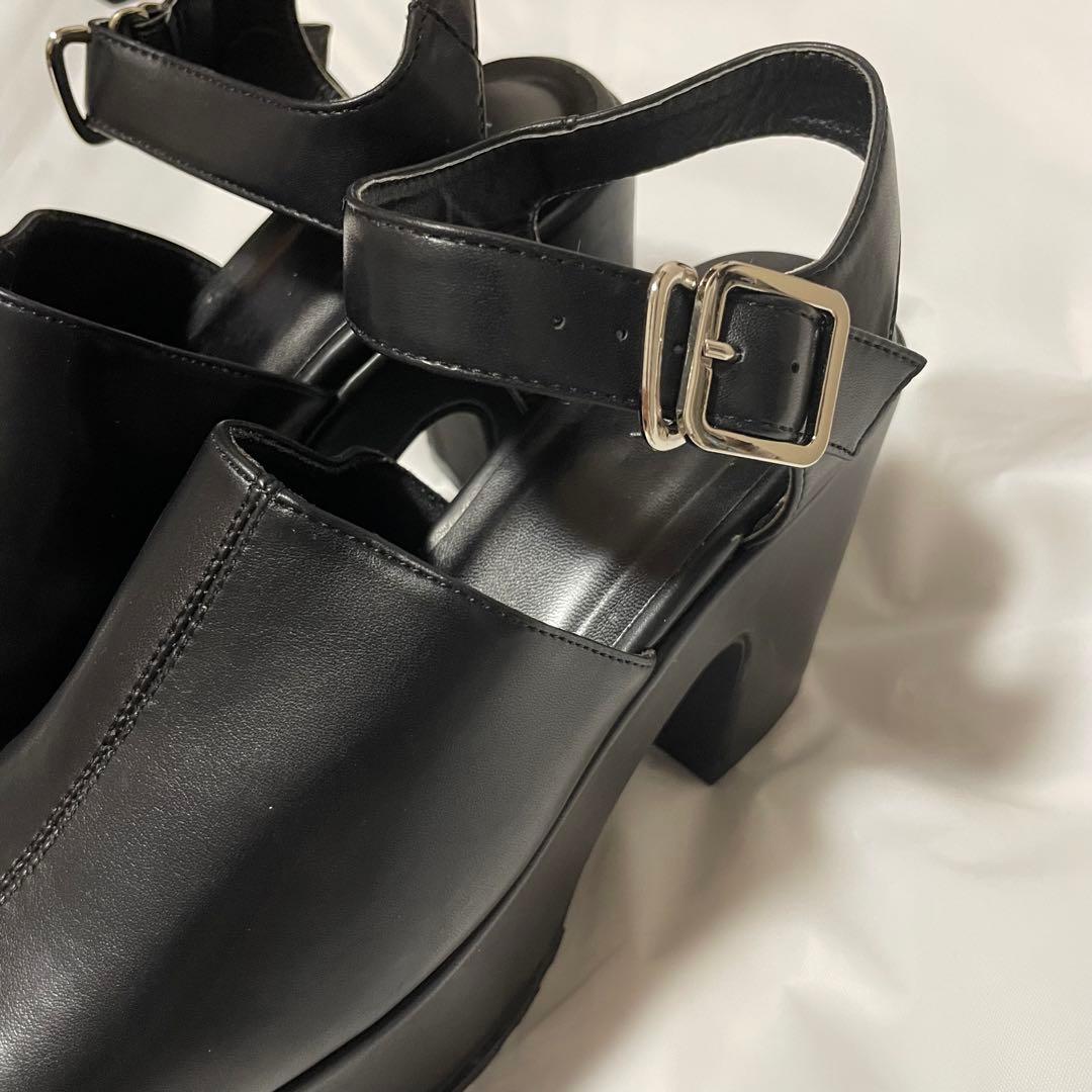 MURUA 厚底　サンダル　ブラック　定価13000円