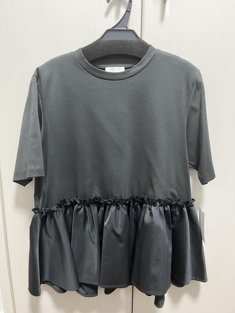 Ballsey ボールジィ ジャージコンビ ペプラムプルオーバー グレー 36